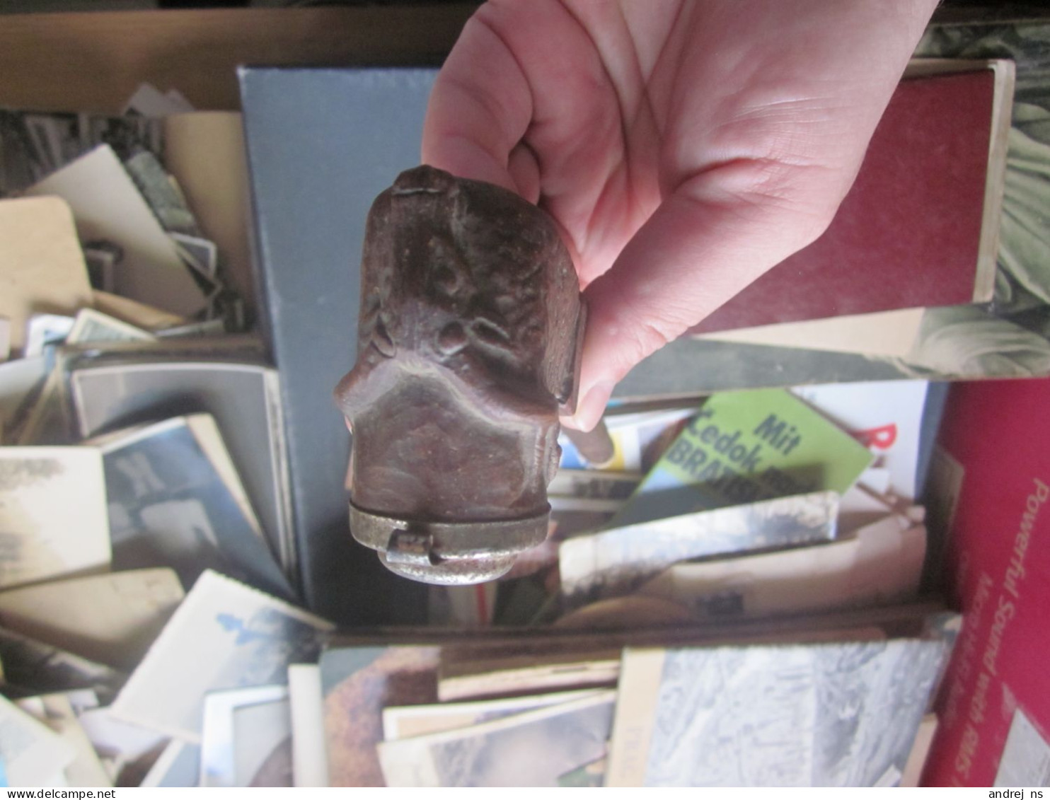 An Old Pipe Of Larger Dimensions, One Part Is Wood And The Long Part Where You Put The Tobacco Is Some Kind Of Ceramic - Otros & Sin Clasificación