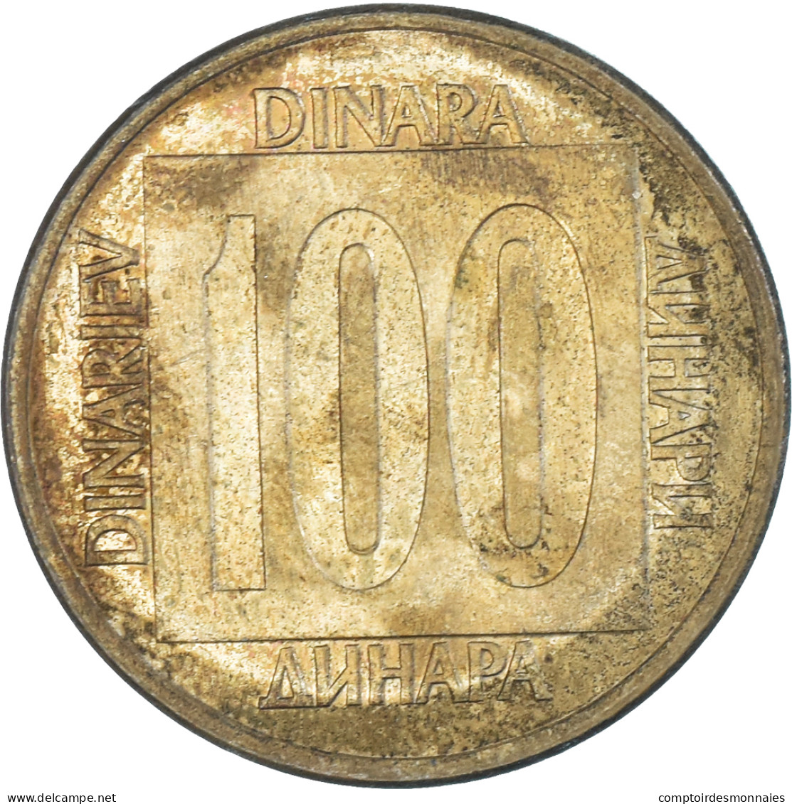 Monnaie, Yougoslavie, 100 Dinara, 1989 - Yougoslavie