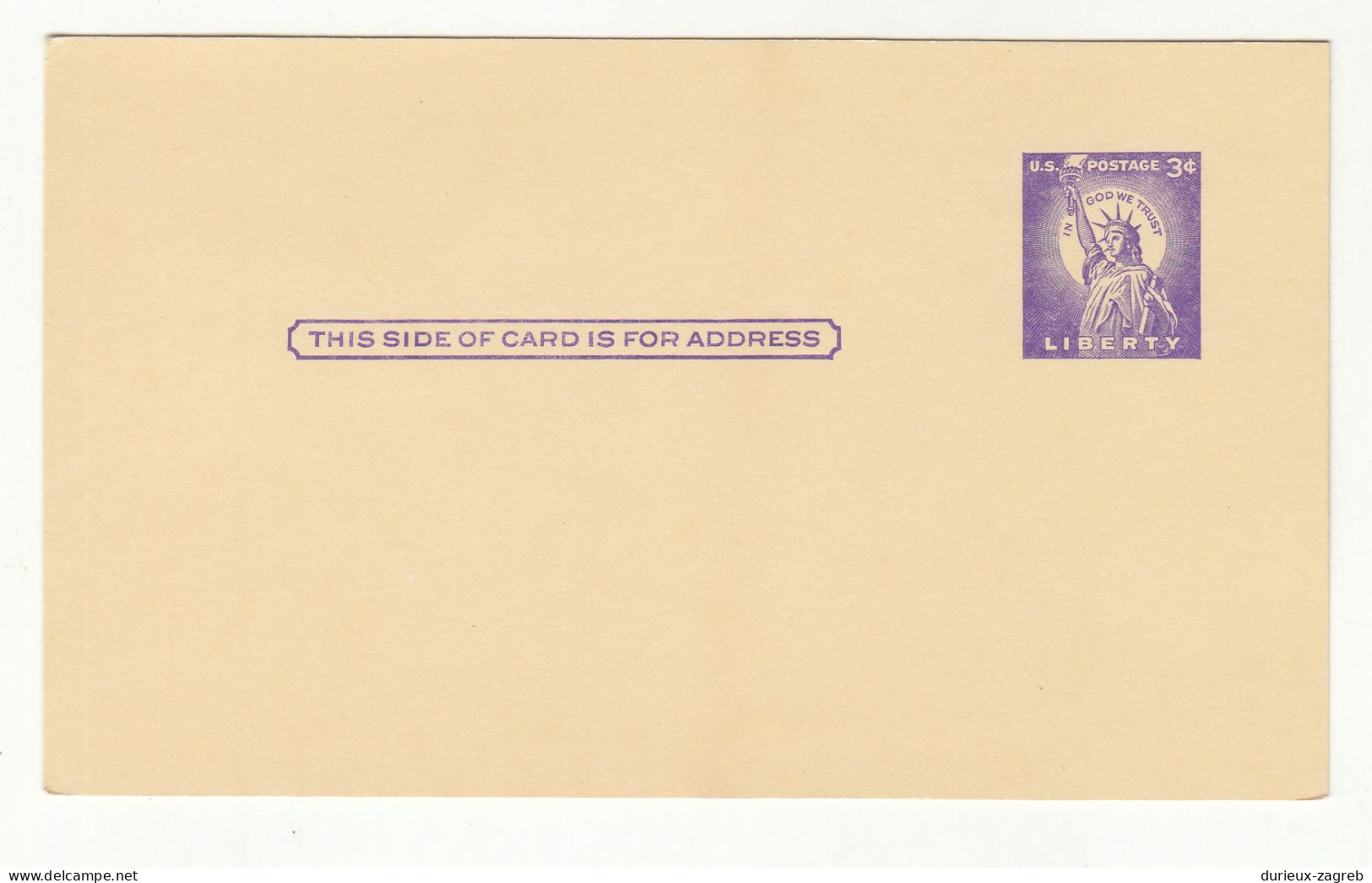 US 1958 Postal Stationery Postcard Not Posted UX46 B230601 - 1941-60