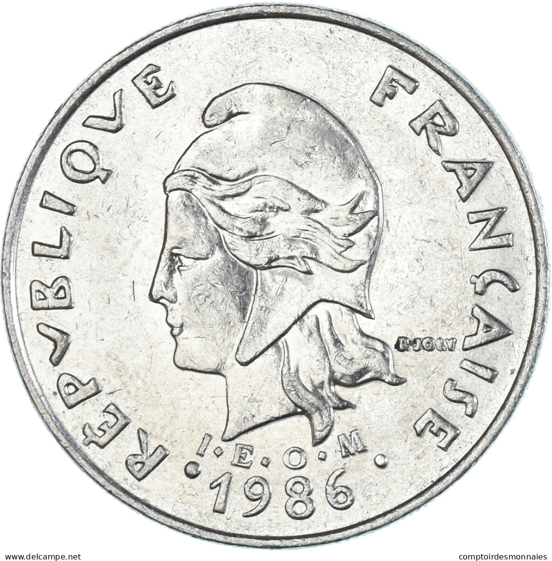 Monnaie, Polynésie Française, 20 Francs, 1986 - Polynésie Française