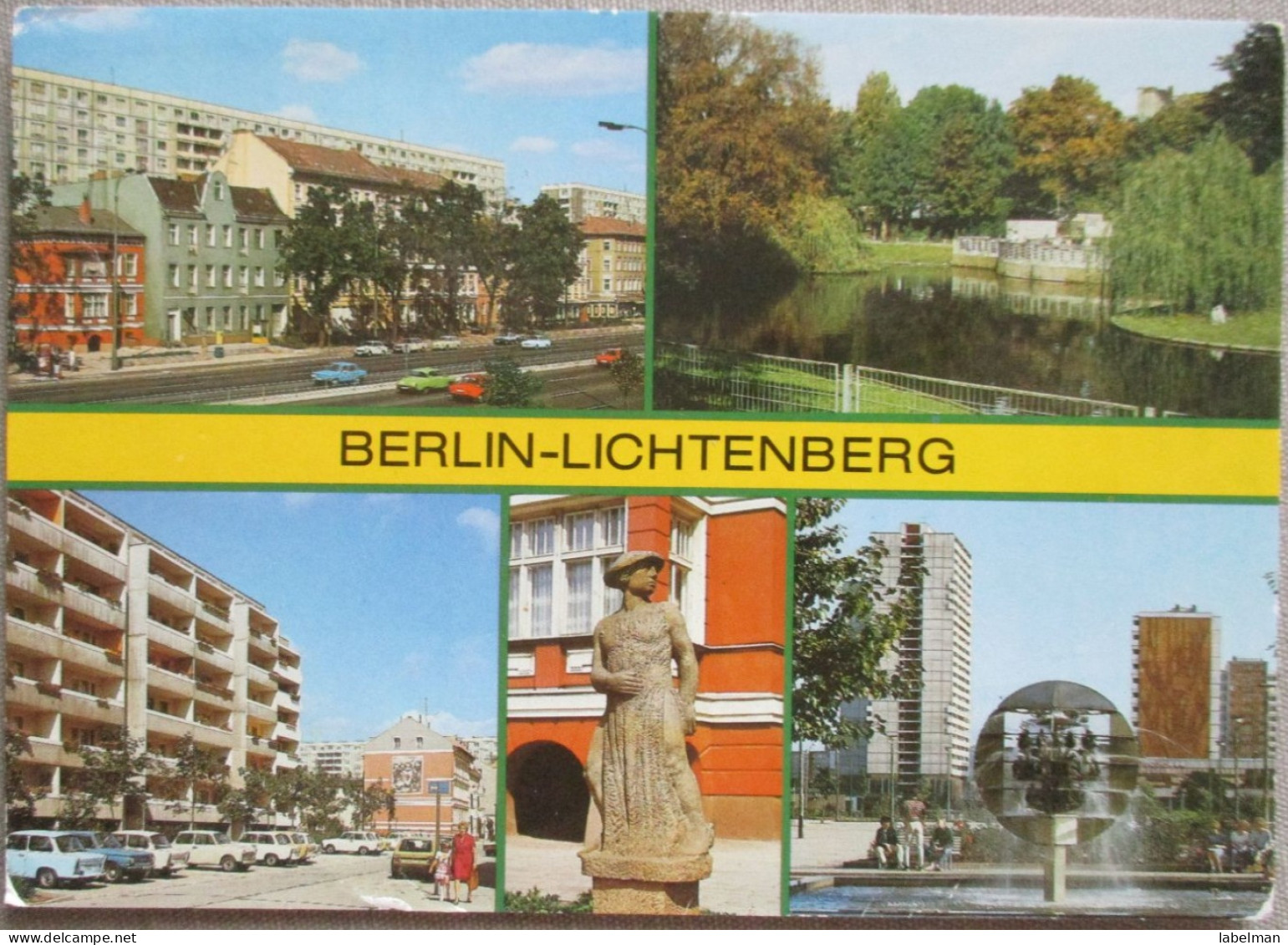 GERMANY DEUTSCHLAND BERLIN DDR LICHTENBERG MULTI VIEW POSTKARTE POSTCARD ANSICHTSKARTE CARTE POSTALE CARD PC AK CP - Langen