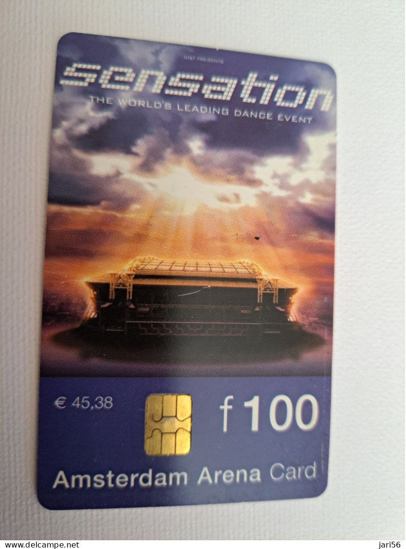 NETHERLANDS CHIPCARD / HFL 100,- ,- ARENA CARD /  SENSATION AMSTERDAM /  - USED CARD  ** 13502** - Public