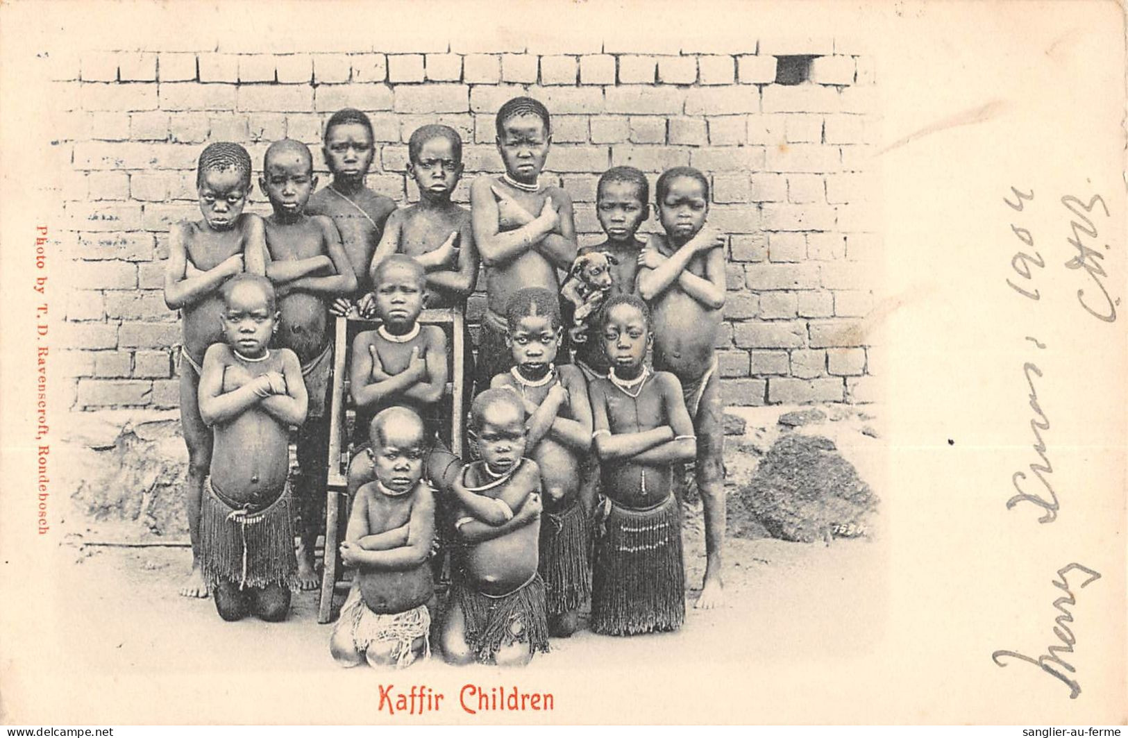 CPA AFRIQUE DU SUD KAFFIR CHILDREN / CPA ETHNIQUE - Sudáfrica