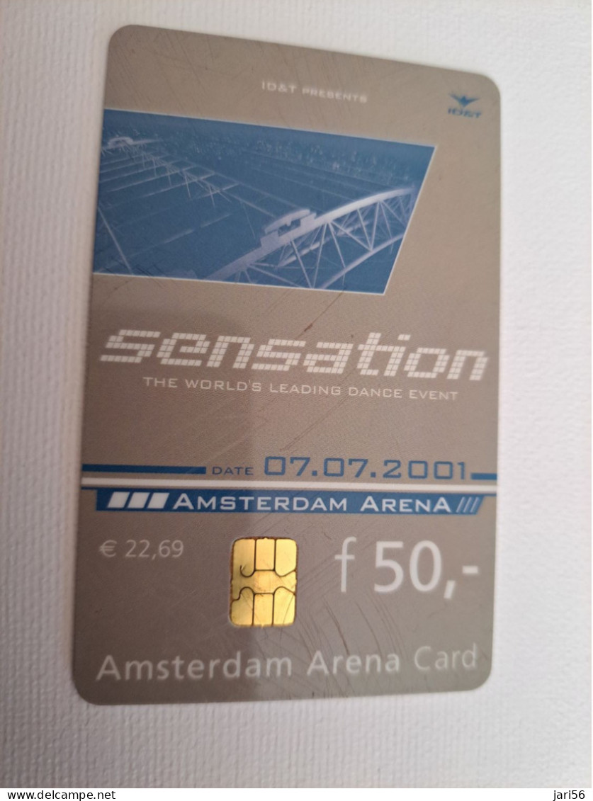 NETHERLANDS CHIPCARD / HFL 50,- ,- ARENA CARD /  SENSATION AMSTERDAM /  - USED CARD  ** 13503** - Public