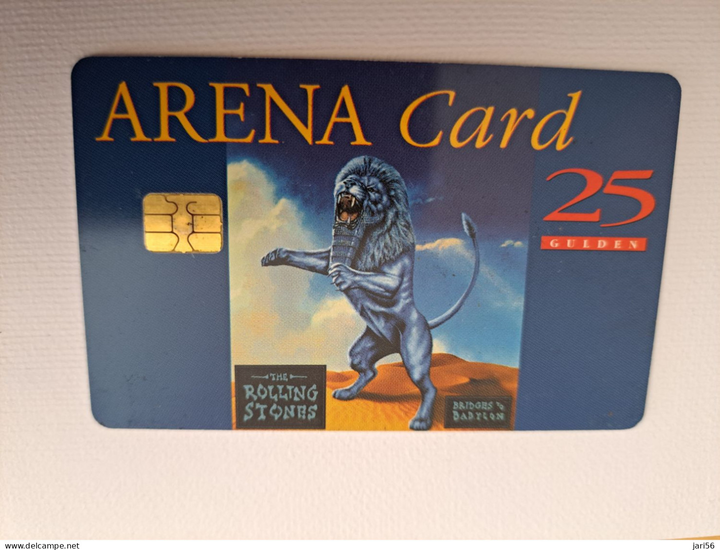 NETHERLANDS CHIPCARD / HFL 25,- ,- ARENA CARD /  ROLLING STONES  IN THE ARENA   - USED CARD  ** 13505** - Públicas