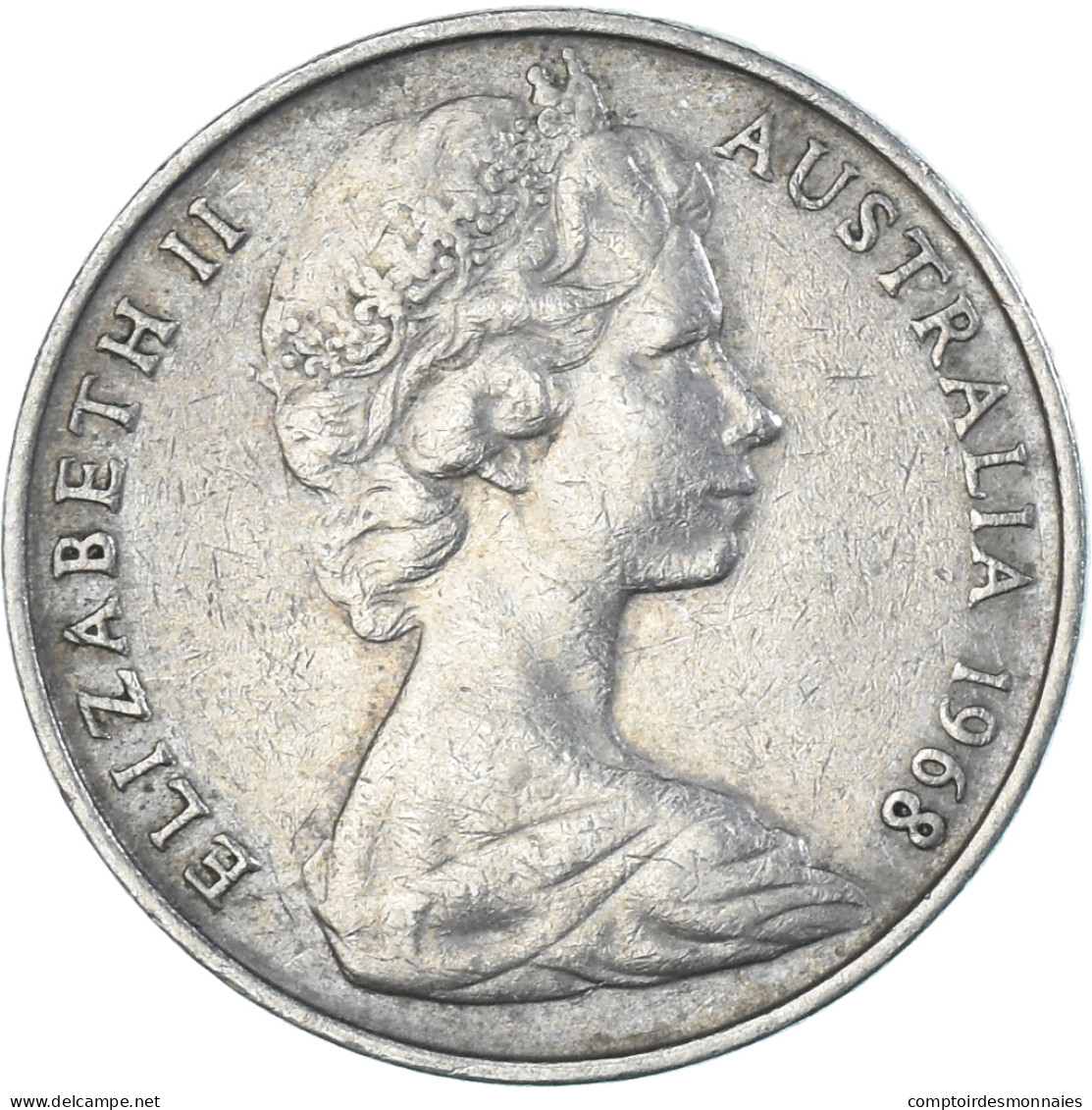 Monnaie, Australie, 10 Cents, 1968 - 10 Cents