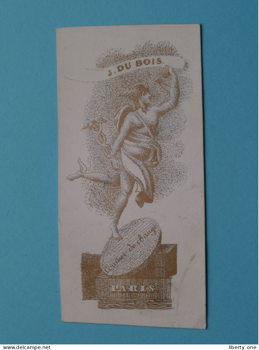 J. DU BOIS > Courtier De Change > Paris ( Porcelein Porcelaine Porzellan ) France ( Carte De Visite - CDV ) ! - Visiting Cards