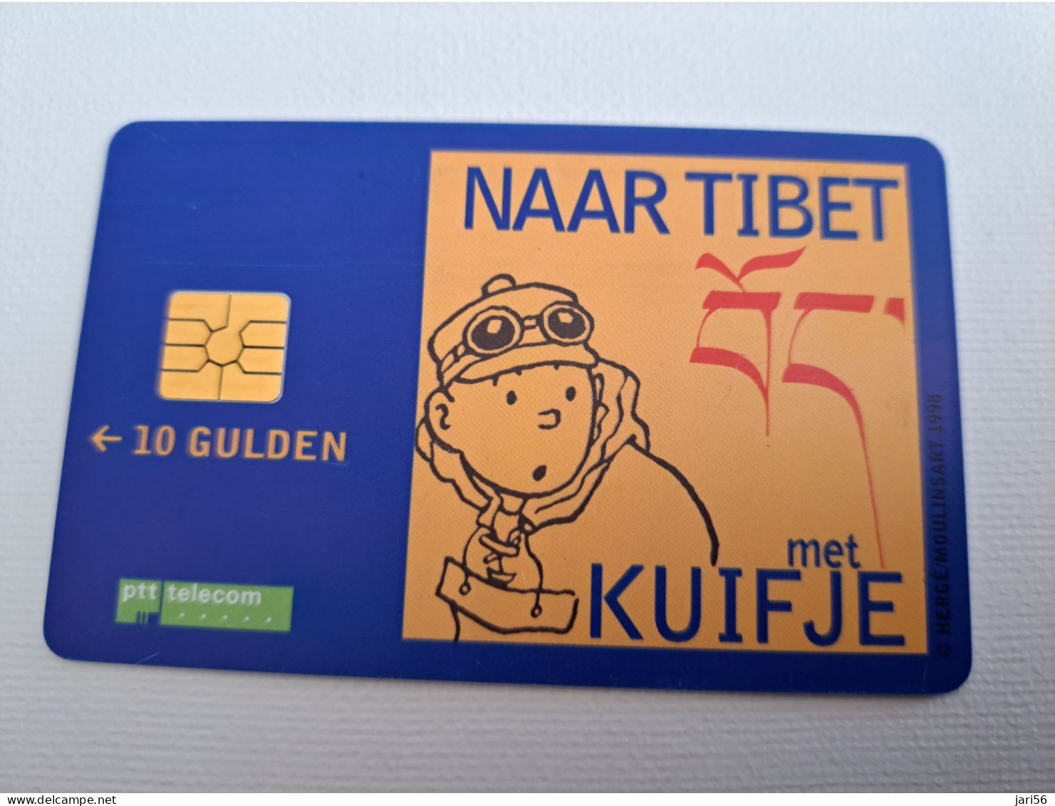 NETHERLANDS CHIPCARD / HFL 10 ,- KUIFJE NAAR TIBET/ TINTIN IN TIBET /    - USED CARD  ** 13507** - Openbaar