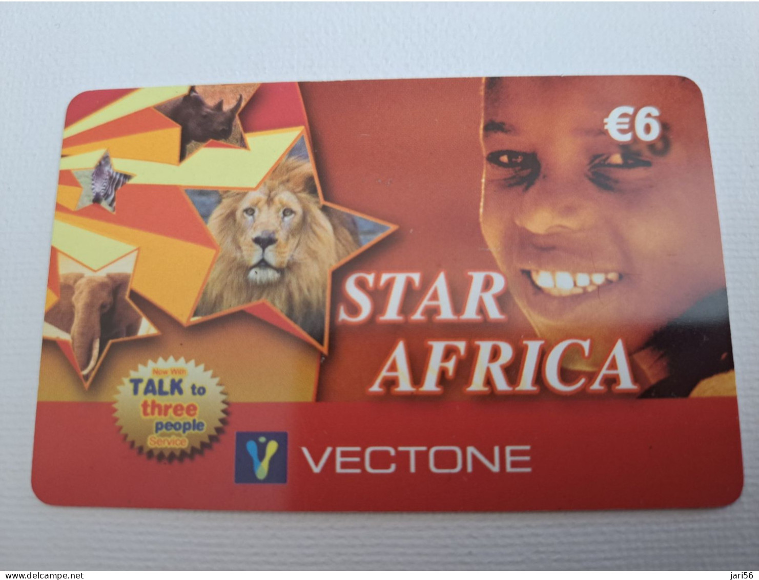NETHERLANDS / PREPAID /€6,- LION/ELEPHANT/RINO// GIRAFFE  /    - USED CARD  ** 13509** - Públicas