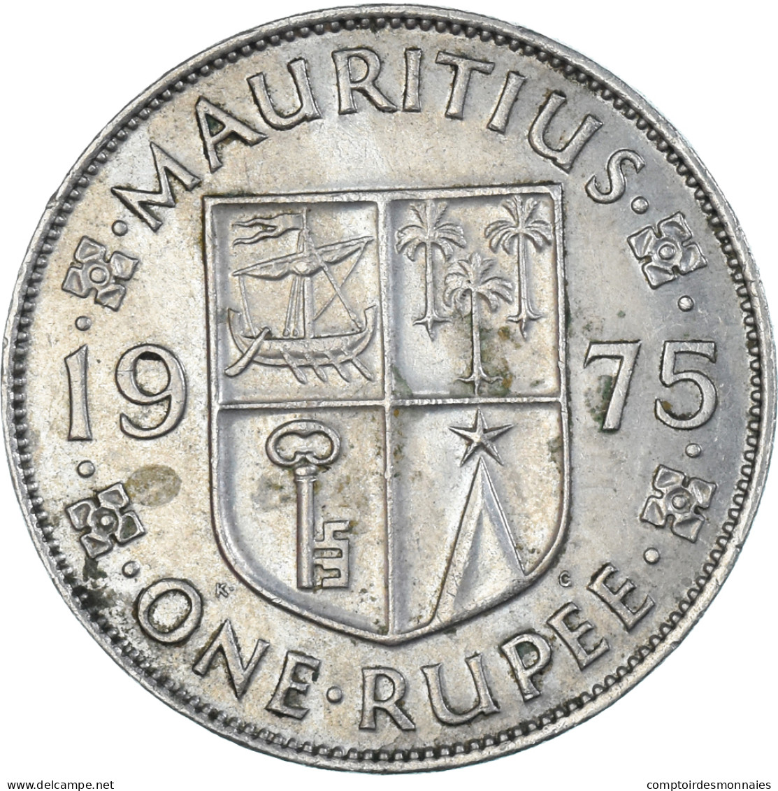 Monnaie, Maurice, Rupee, 1975 - Maurice