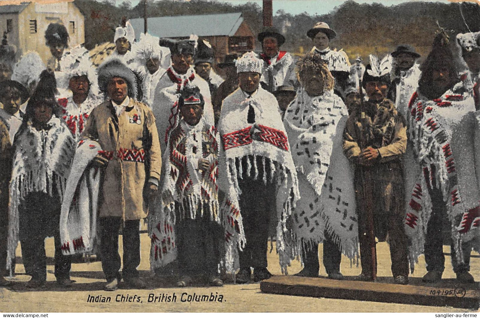 CPA COLOMBIE INDIAN CHIEFS BRITISH COLOMBIA INDIENS D'AMERIQUE / CPA RARE - Colombia