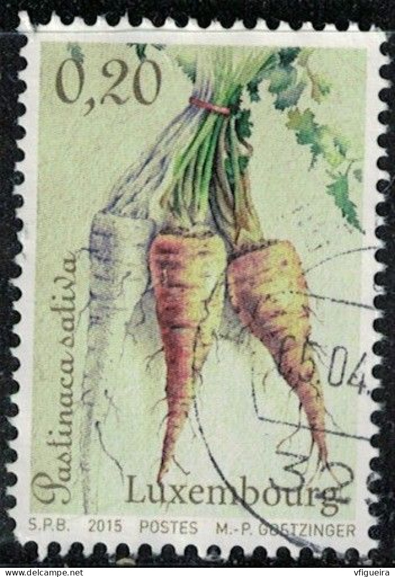 Luxembourg 2015 Oblitéré Used Légume Pastinaca Sativa Panais Y&T LU 2002 SU - Used Stamps