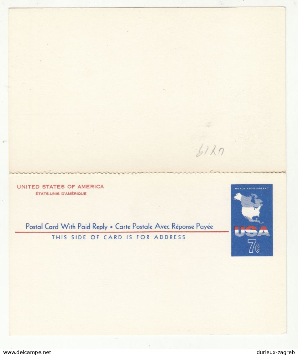 US 1963 Paid Reply Postal Card UY19 Not Posted 230601 - 1961-80