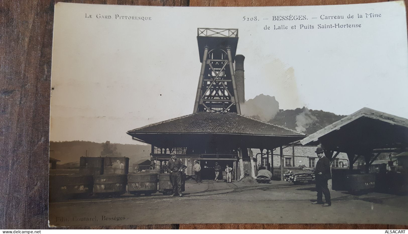 Bessèges , Carte Photo ; Carreau De La Mine De Lalle Et Puits Saint-hortense - Bessèges