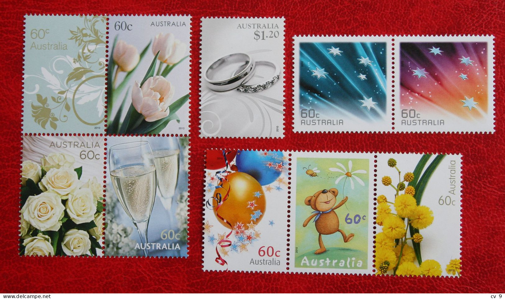 Greeting Stamps Rose Roos For Every Occasion 2010 Mi 3428-3437 Yv - POSTFRIS MNH ** Australia Australien Australie - Mint Stamps