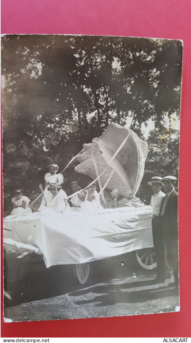 Bessèges , Carte Photo ;souvenir De La Fête , 2 Ieme Prix , Char - Bessèges