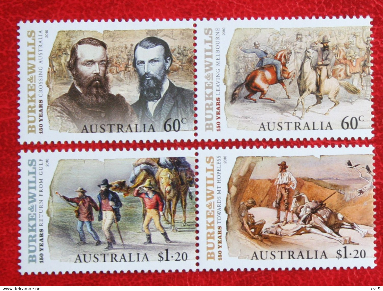 Expedition Of Burke & Wills Horse Pferd 2010 Mi 3447-3450 Yv - POSTFRIS MNH ** Australia Australien Australie - Mint Stamps