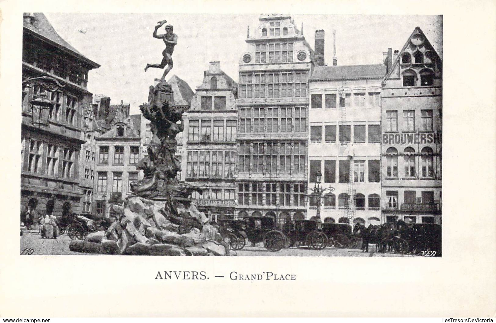 BELGIQUE - Anvers - Grand Place - Carte Postale Ancienne - Antwerpen