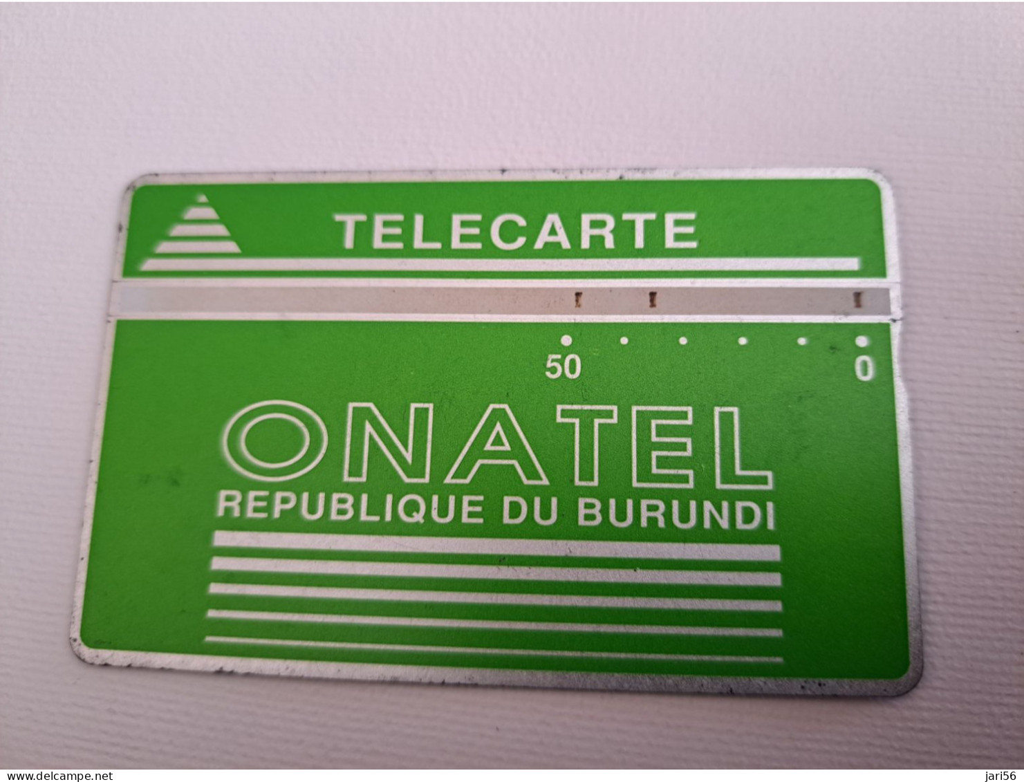 BURUNDI/ L&G CARD / GREEN  50 UNITS / ONATEL  406A / USED  CARD     ** 13520 ** - Burundi