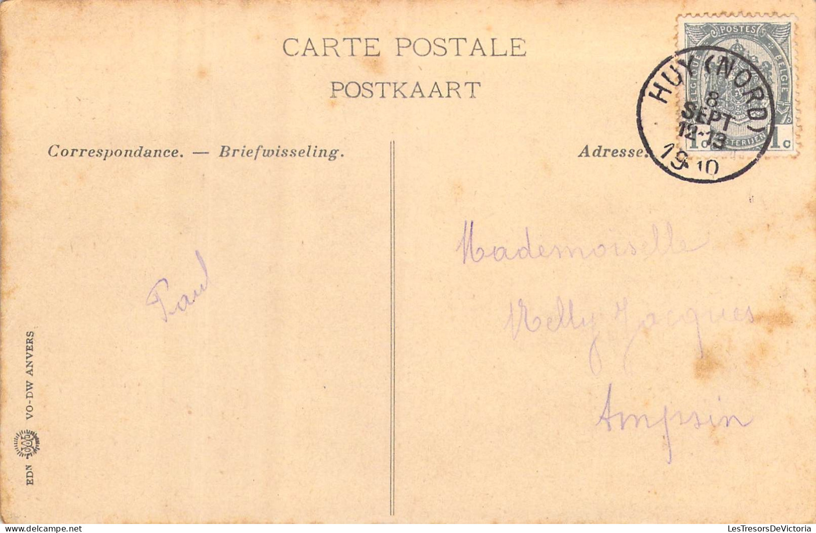 BELGIQUE - Anvers - Débarcadère Et Le Steen - Carte Postale Ancienne - Antwerpen