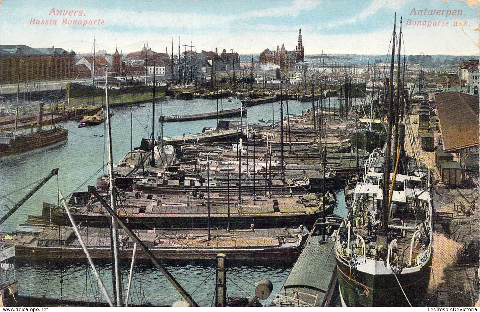 BELGIQUE - Anvers - Bassin Bonaparte - Carte Postale Ancienne - Antwerpen