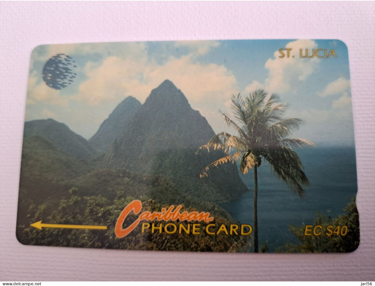 ST LUCIA    $ 40  CABLE & WIRELESS  STL-14C  14CSLC      Fine Used Card ** 13522** - St. Lucia