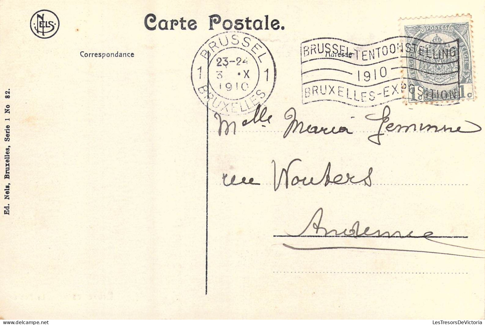 BELGIQUE - Bruxelles - La Poste - Carte Postale Ancienne - Monuments, édifices