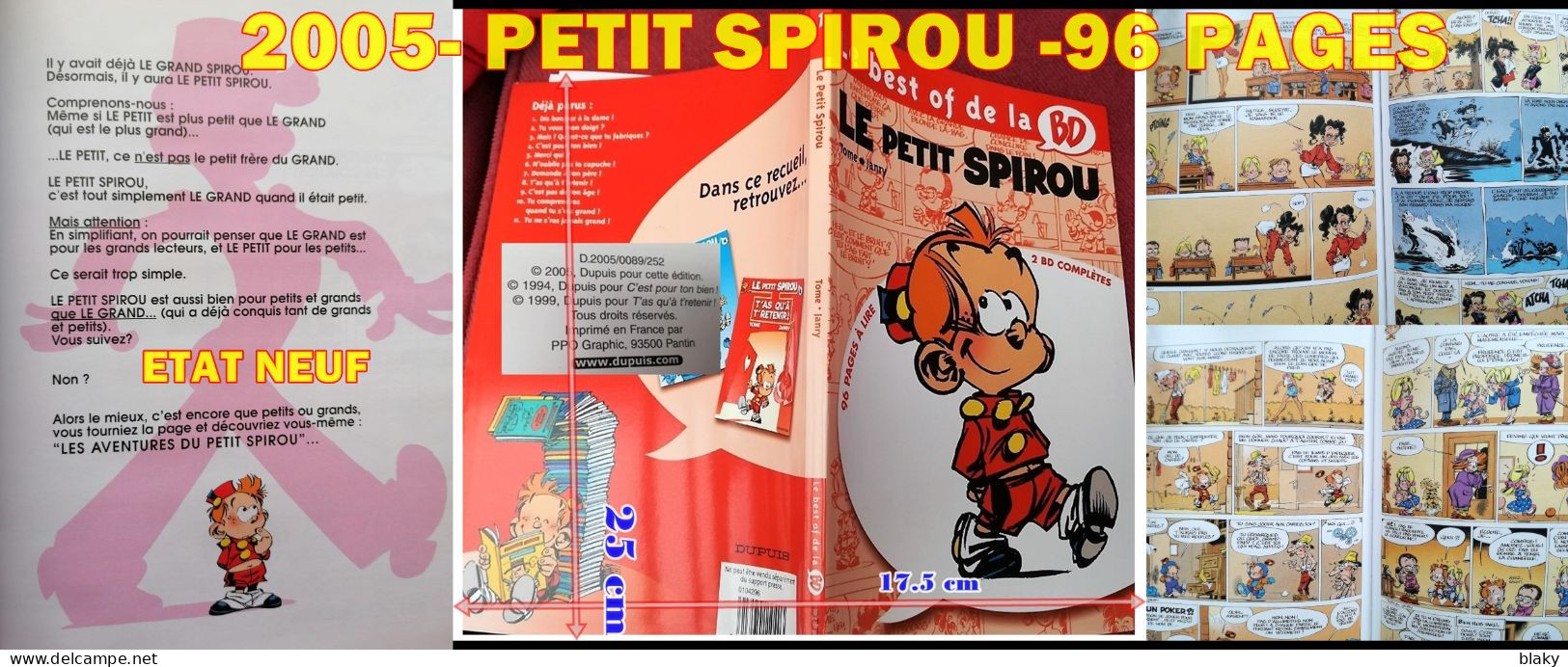 2005-le Petit Spirou - 2 Bd Complètes   96 Pages - Spirou Et Fantasio