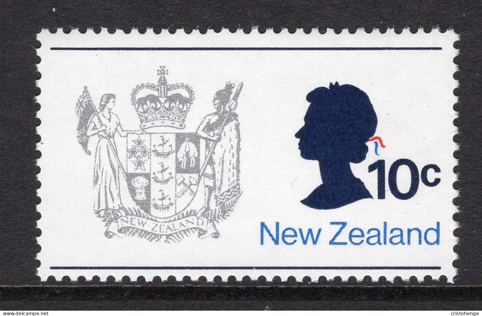 New Zealand 1973-76 Definitives - No Wmk. - 10c QEII & Arms MNH (SG 1016) - Nuevos