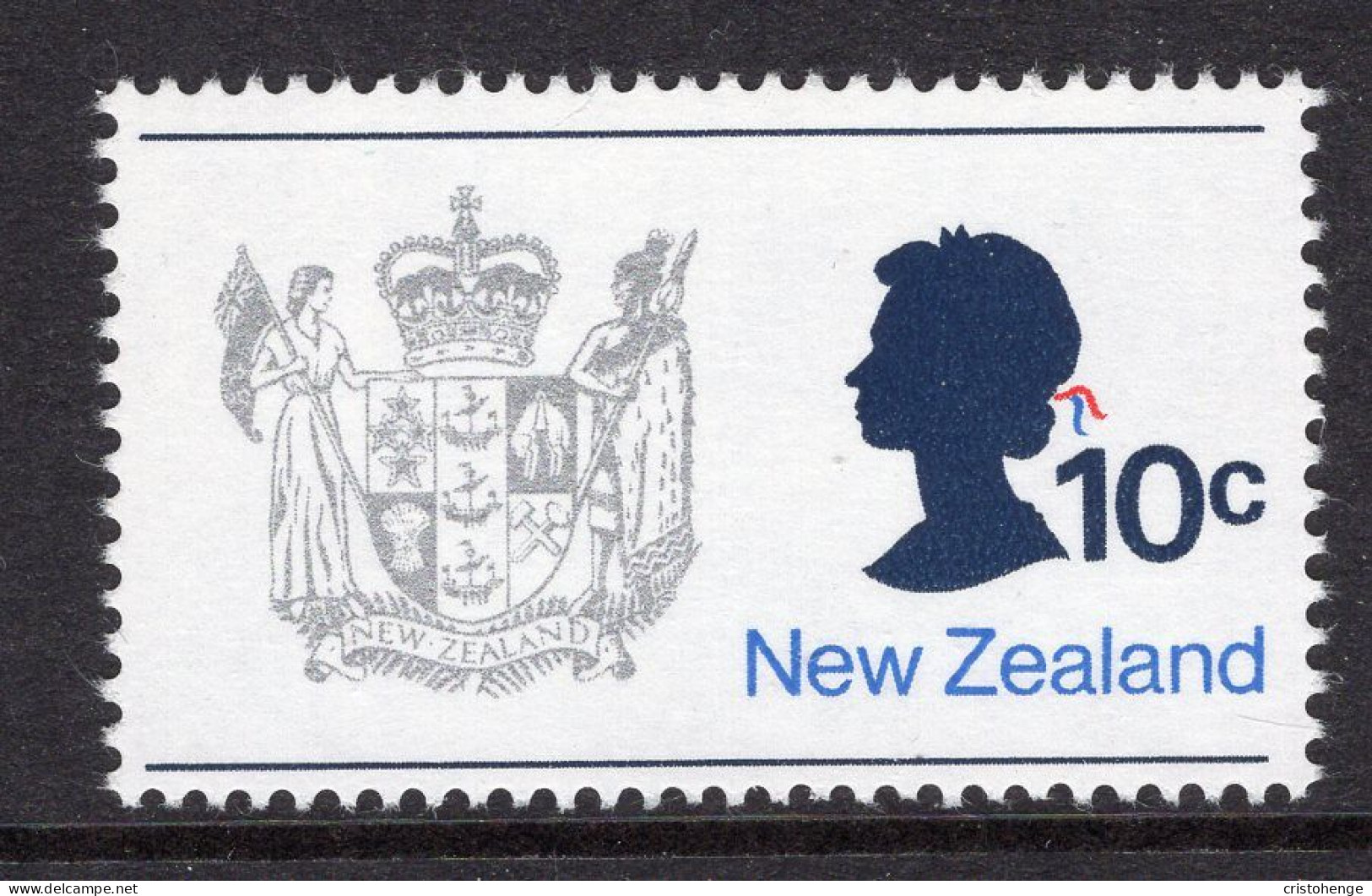 New Zealand 1973-76 Definitives - No Wmk. - 10c QEII & Arms MNH (SG 1016) - Neufs