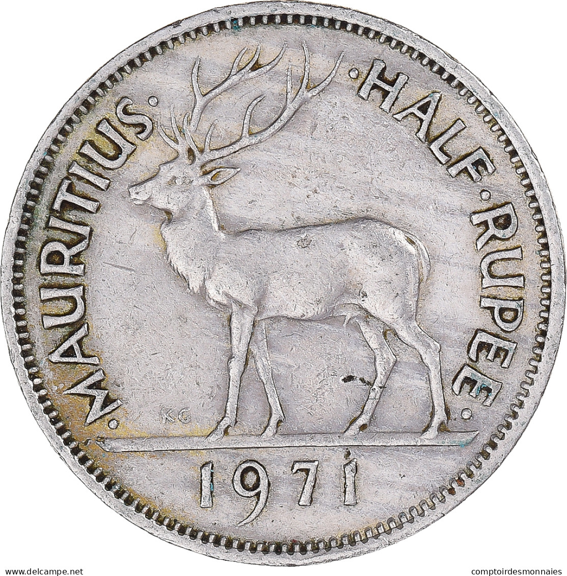Monnaie, Maurice, 1/2 Rupee, 1971 - Maurice