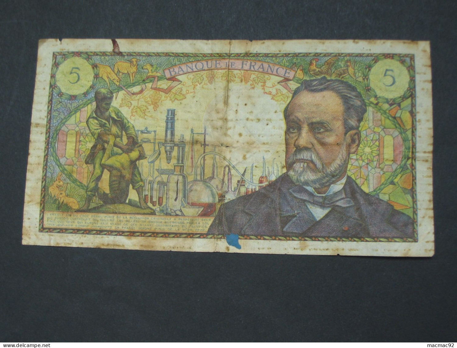 5 Francs PASTEUR 1969  **** EN ACHAT IMMEDIAT **** - 5 F 1966-1970 ''Pasteur''