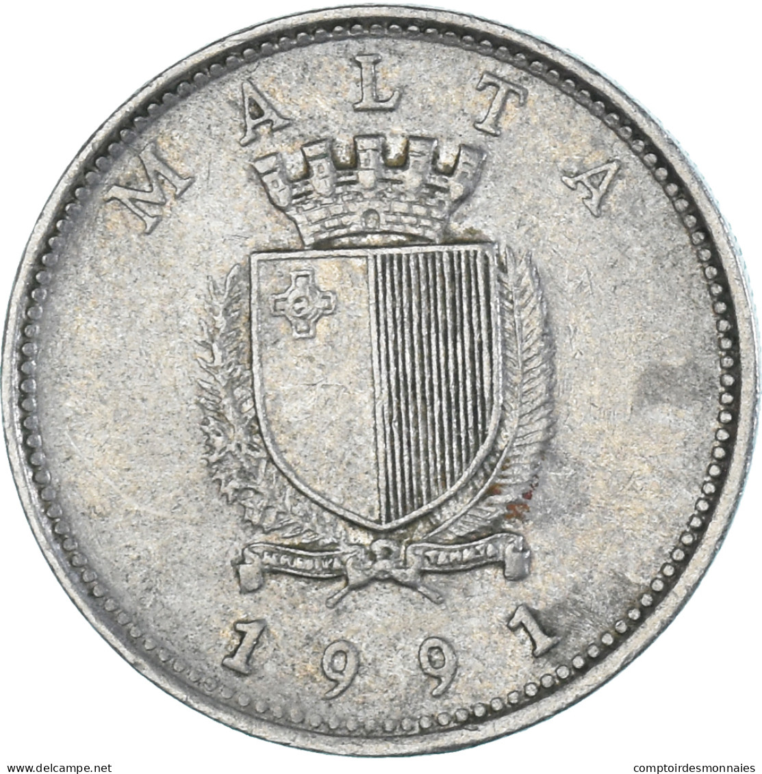 Monnaie, Malte, 10 Cents, 1991 - Malta