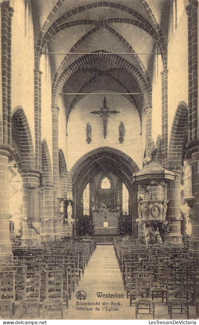 BELGIQUE - Westerloo - Intérieur De L'Eglise - Carte Postale Ancienne - Westerlo