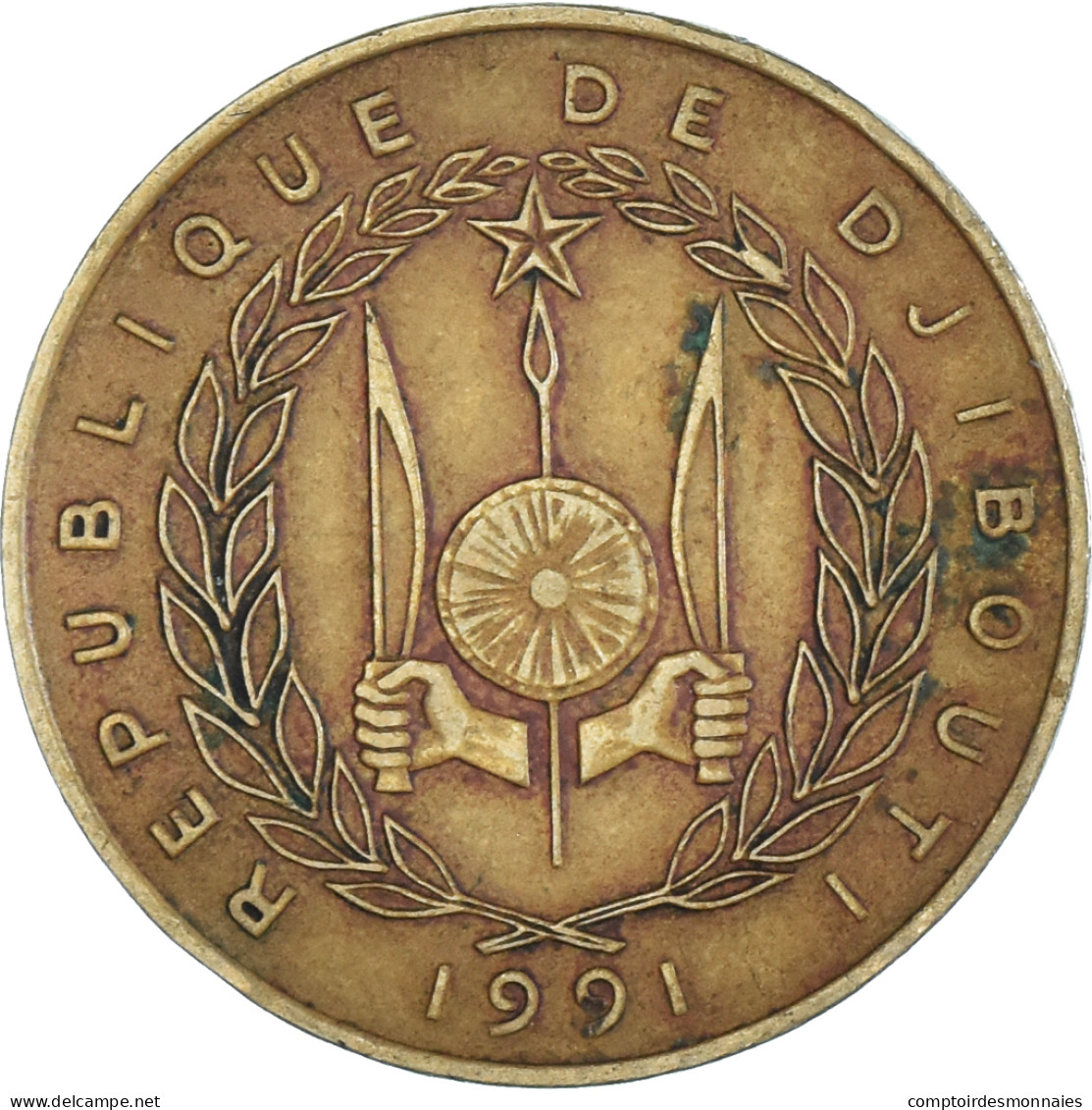 Monnaie, Djibouti, 20 Francs, 1991 - Djibouti