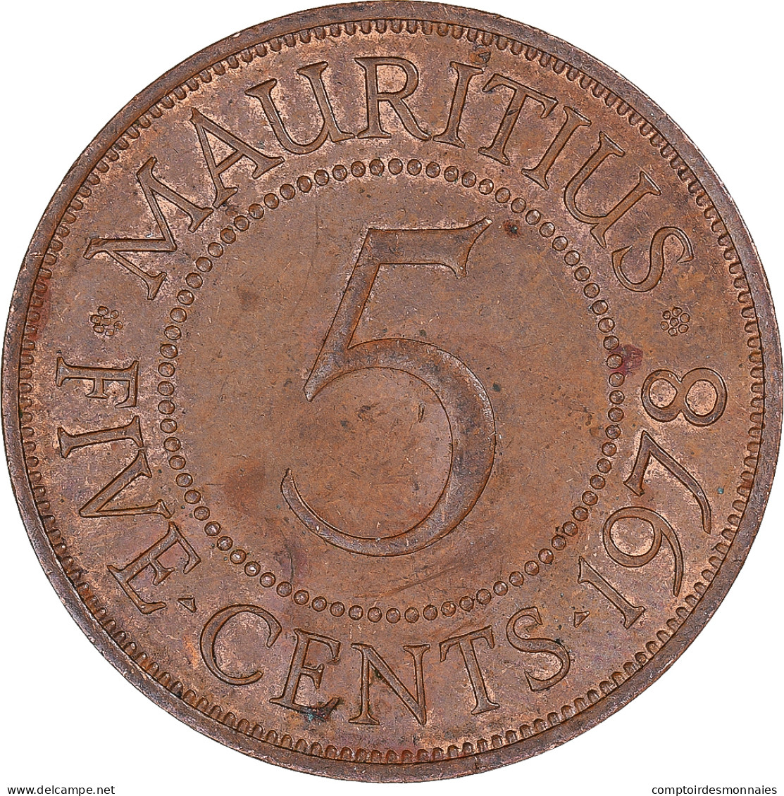 Monnaie, Maurice, 5 Cents, 1978 - Maurice