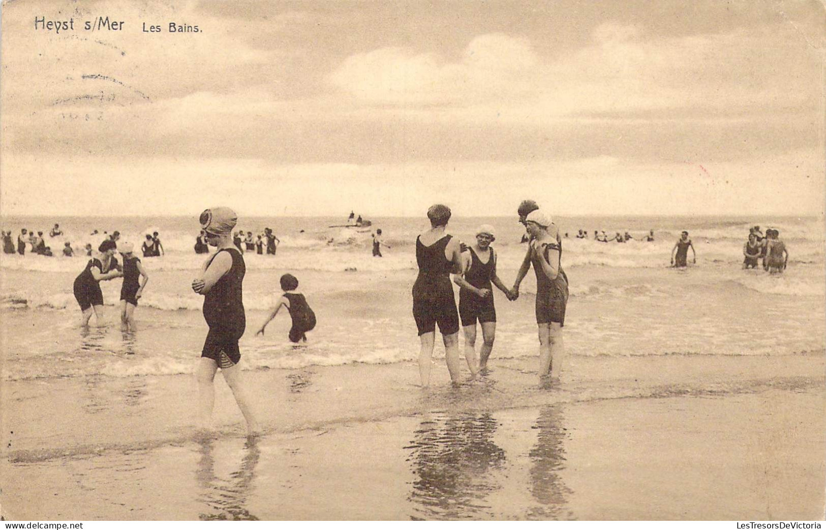 BELGIQUE - Heyst Sur/ Mer - Les Bains - Carte Postale Ancienne - Heist