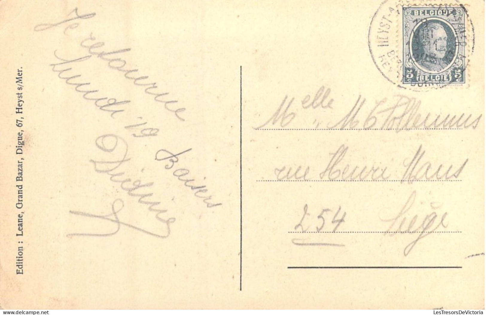 BELGIQUE - Heyst Sur/ Mer - Les Bains - Carte Postale Ancienne - Heist