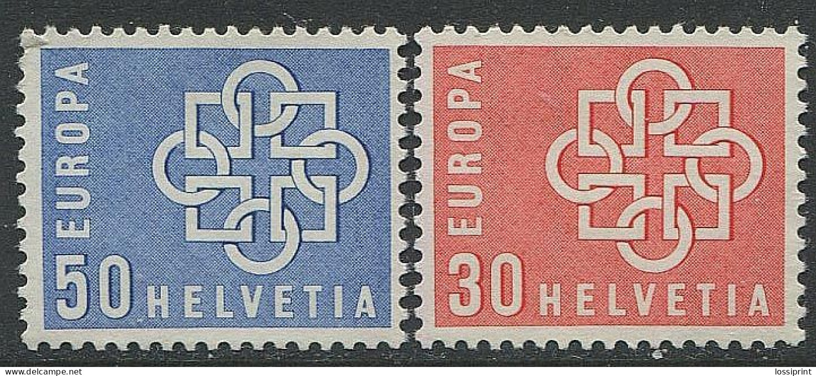 Switzerland:Unused Stamps EUROPA Cept 1959, MNH - 1959