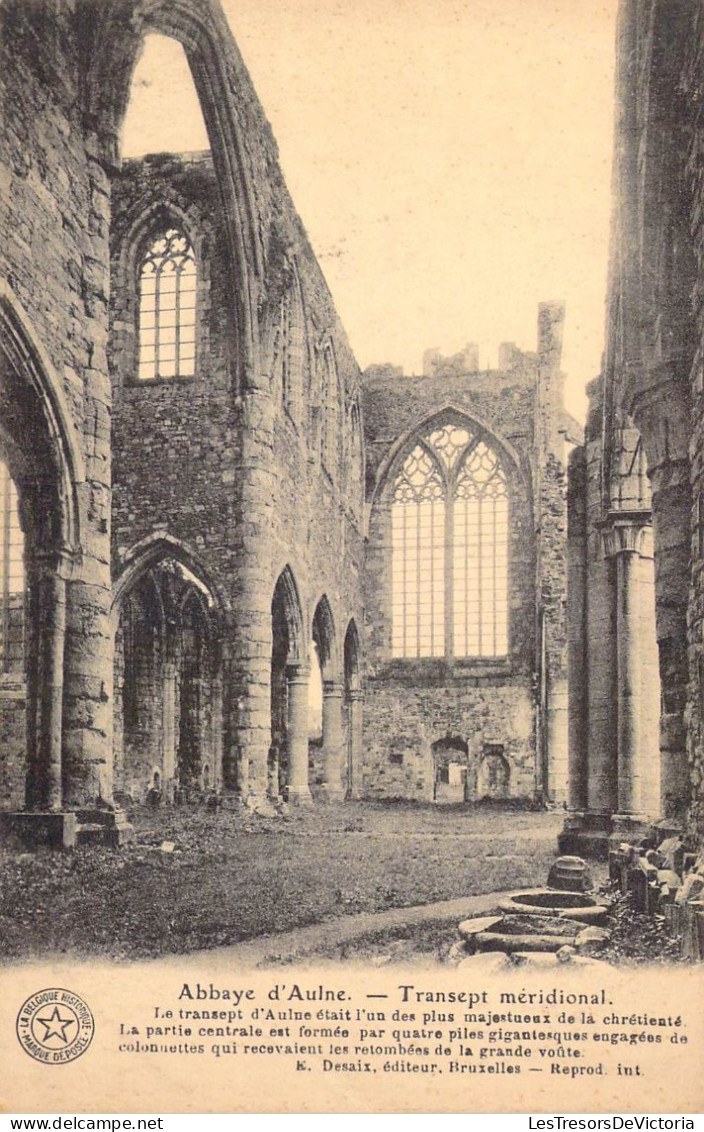 BELGIQUE - Thuin - Abbaye D'aulne - Transept Méridional - Carte Postale Ancienne - Thuin