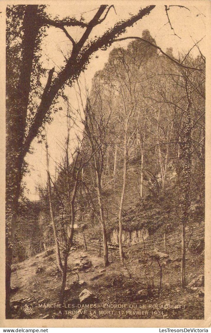 BELGIQUE - Marche-les-Dames - Endroit Ou Le Roi Albert à Trouvé La Mort, 17 Février 1934 - Carte Postale Ancienne - Namur