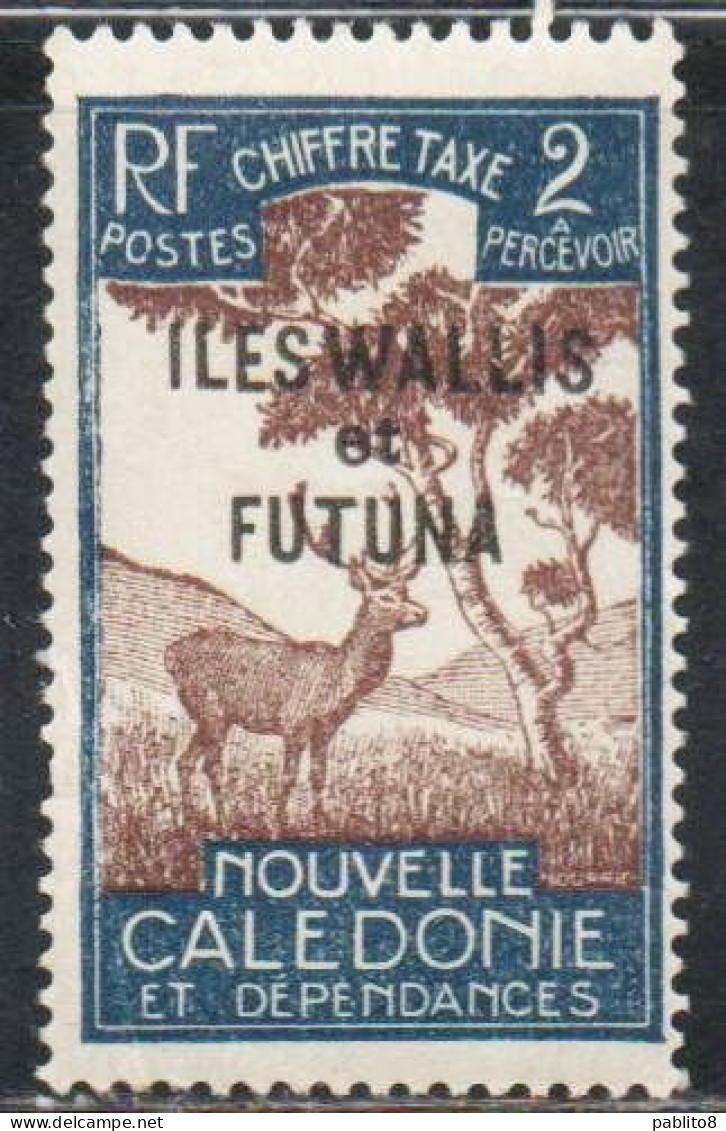 WALLIS AND FUTUNA ISLANDS 1930 POSTAGE DUE STAMPS TAXE SEGNATASSE OVERPRINTED MALAYAN SAMBAR 2c MH - Postage Due