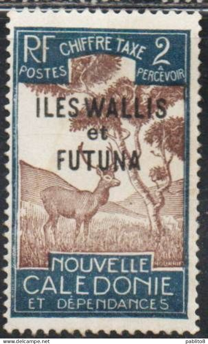 WALLIS AND FUTUNA ISLANDS 1930 POSTAGE DUE STAMPS TAXE SEGNATASSE OVERPRINTED MALAYAN SAMBAR 2c MH - Postage Due