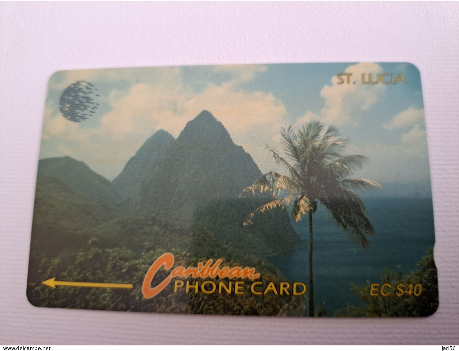 ST LUCIA    $ 40  CABLE & WIRELESS  STL-12C  12CSLC      Fine Used Card ** 13523** - St. Lucia