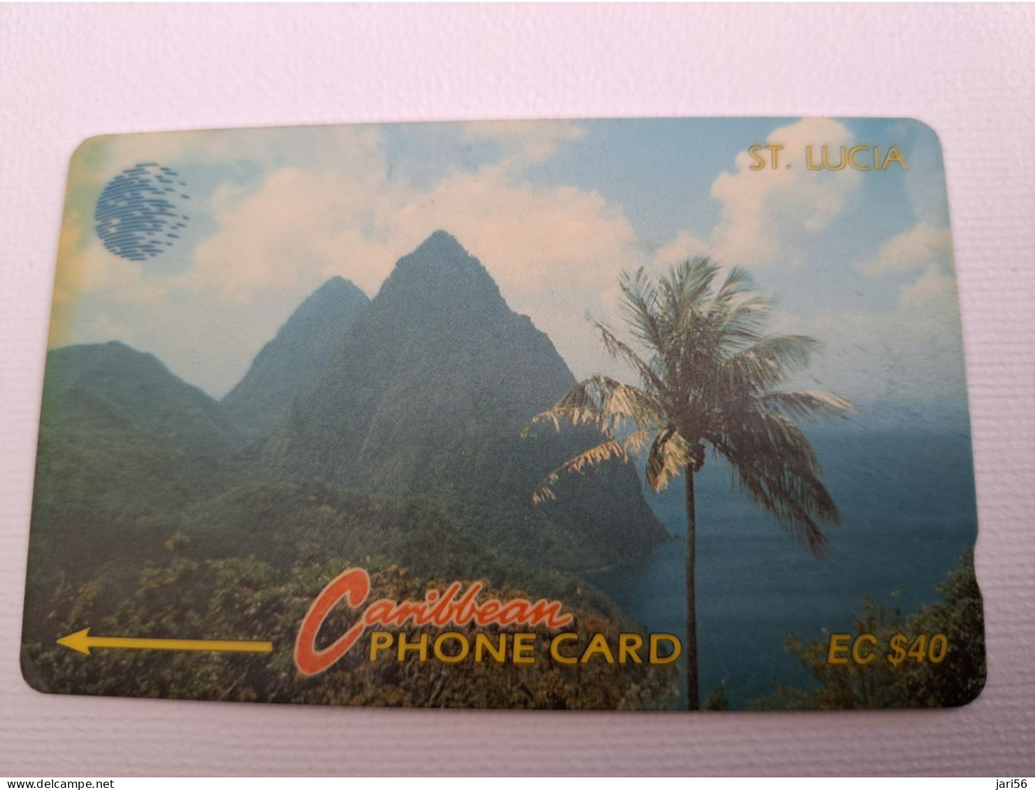 ST LUCIA    $ 40  CABLE & WIRELESS  STL-9C  9CSLC      Fine Used Card ** 13524** - Saint Lucia
