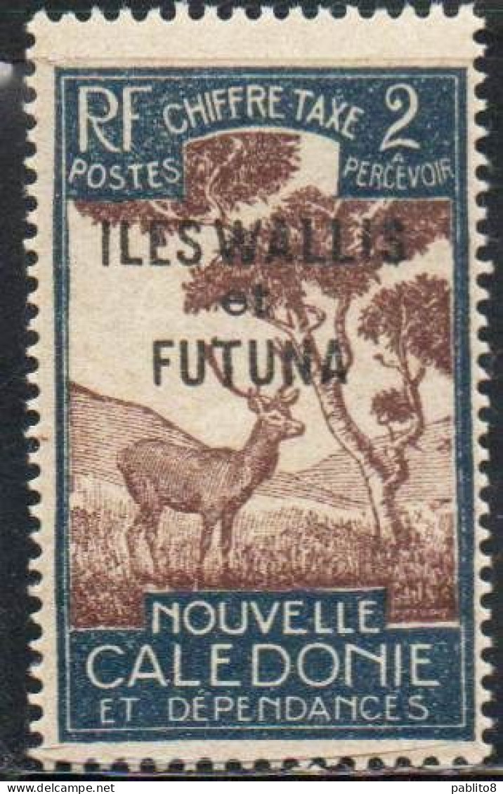 WALLIS AND FUTUNA ISLANDS 1930 POSTAGE DUE STAMPS TAXE SEGNATASSE OVERPRINTED MALAYAN SAMBAR 2c MH - Postage Due