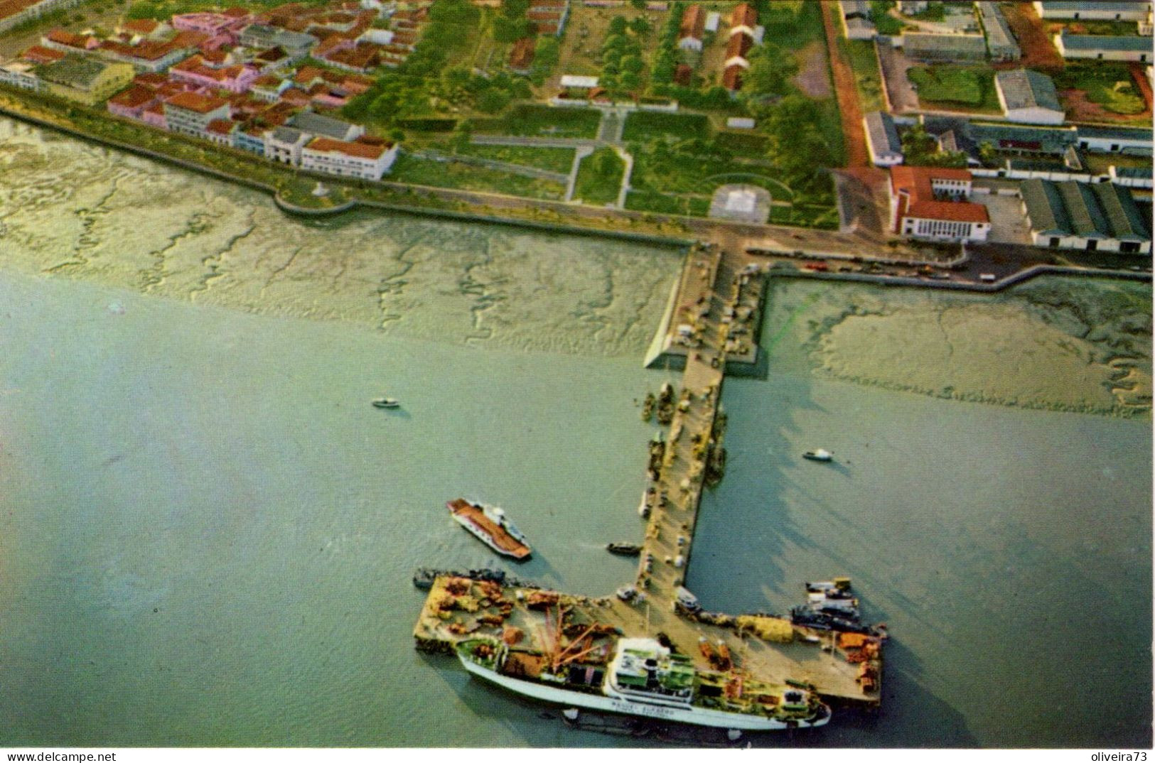 GUINÉ - PORTUGUESA - BISSAU - Vista Aérea Da Ponte-Cais - Guinea-Bissau