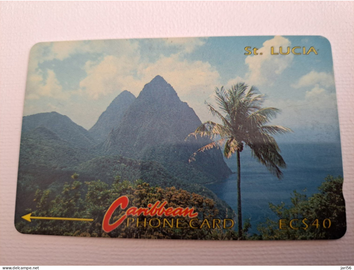 ST LUCIA    $ 40  CABLE & WIRELESS  STL-3C  3CSLC      Fine Used Card ** 13525** - Saint Lucia