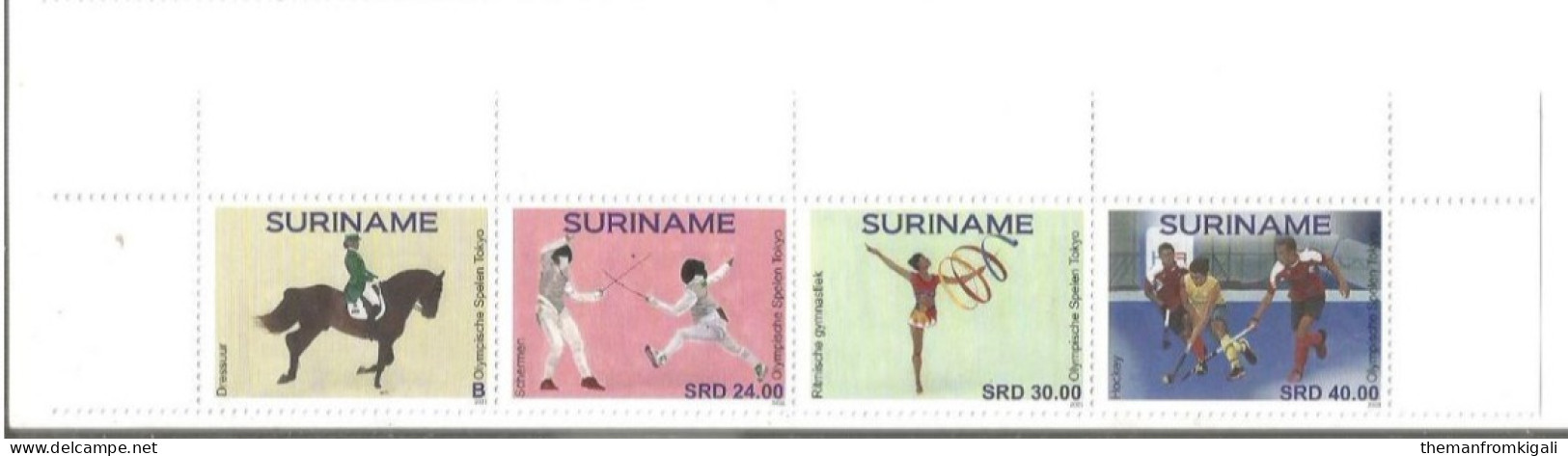 Suriname 2021 -  Summer Olympic Games 2020 - Tokyo, Japan 2021 - Surinam