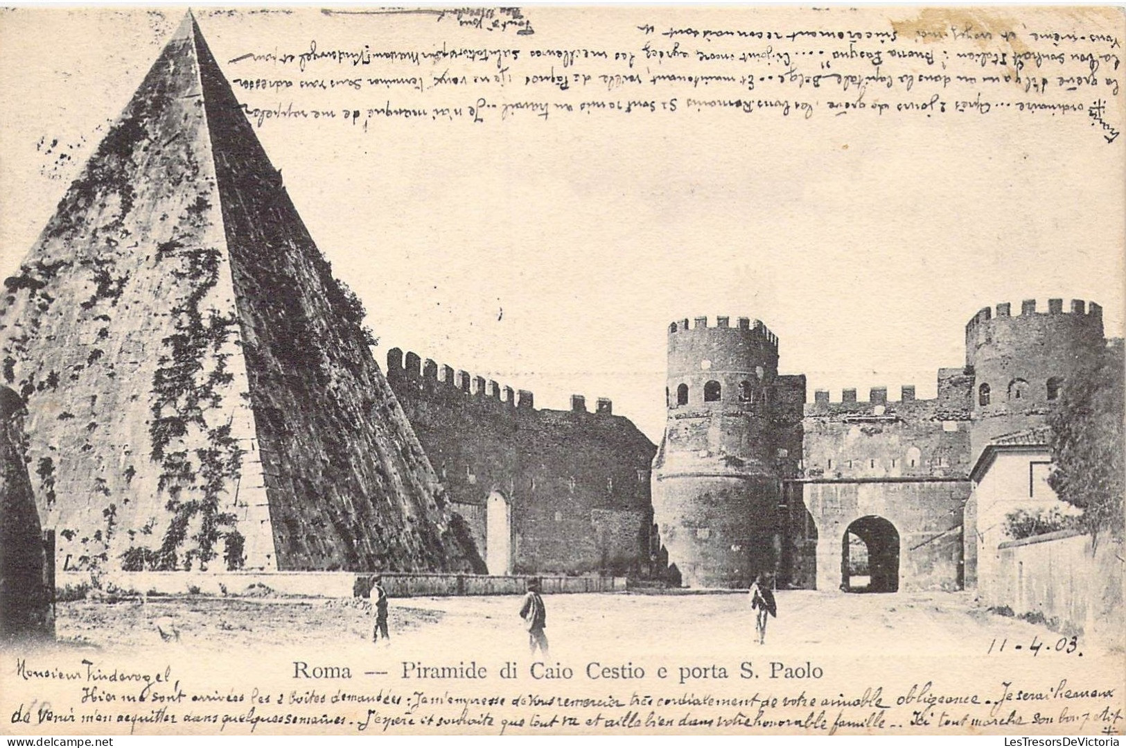 ITALIE - Roma - Piramide Di Caio Cestio Et Porta S.Paolo - Carte Postale Ancienne - Andere Monumente & Gebäude